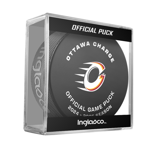 PWHL Ottawa Charge Official 2024-25 Game Hockey Puck- In Cube