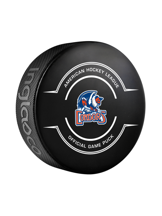 Rondelle de hockey officielle des Bakersfield Condors de la AHL 2024-25 dans un cube
