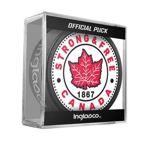 Strong and Free Canada 965 Black Puck in Cube