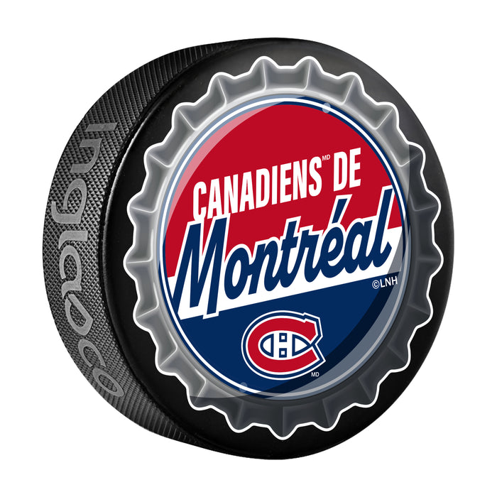 NHL Bottle Opener Souvenir Puck Montreal Canadiens