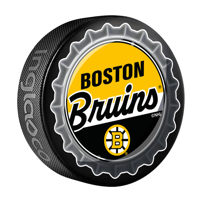 NHL Bottle Opener Souvenir Puck Boston Bruins