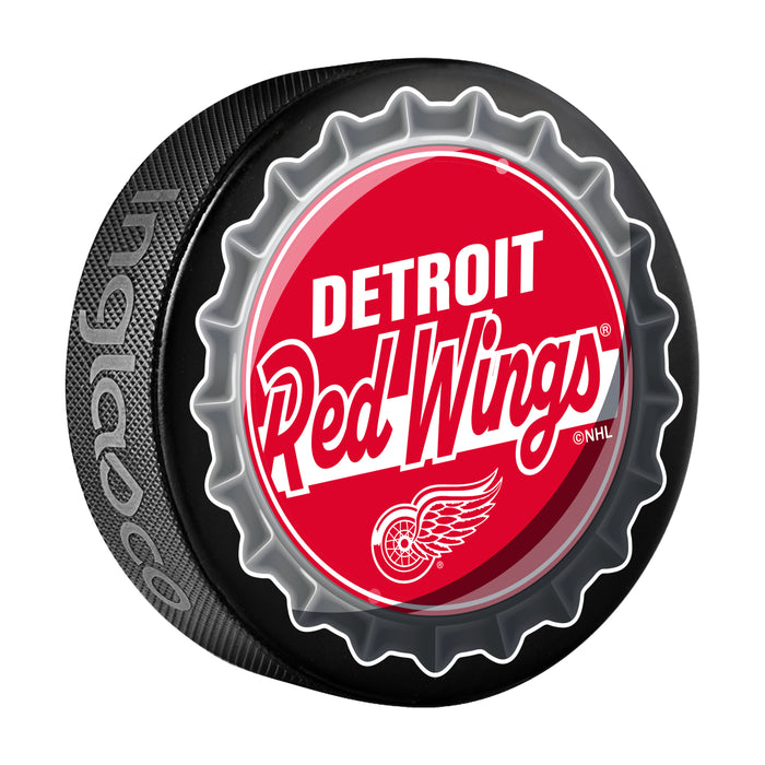 NHL Bottle Opener Souvenir Puck Detroit Red Wings