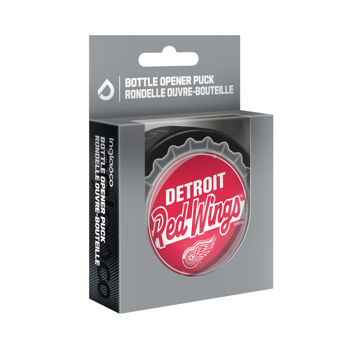 NHL Bottle Opener Souvenir Puck Detroit Red Wings