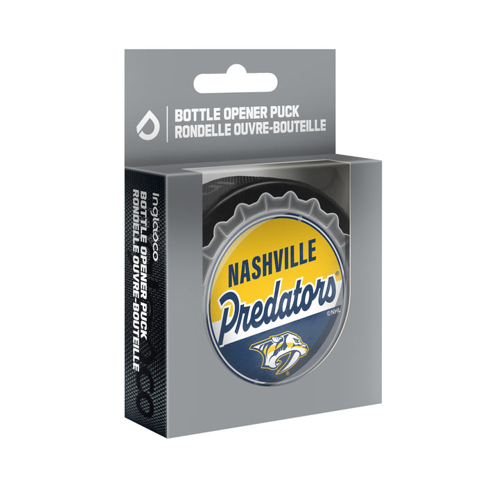 NHL Bottle Opener Souvenir Puck Nashville Predators