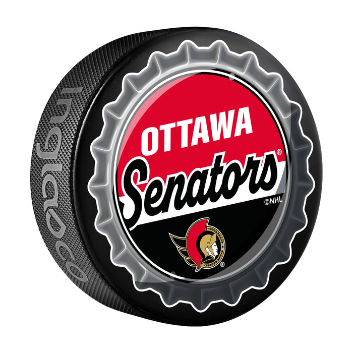 NHL Bottle Opener Souvenir Puck Ottawa Senators