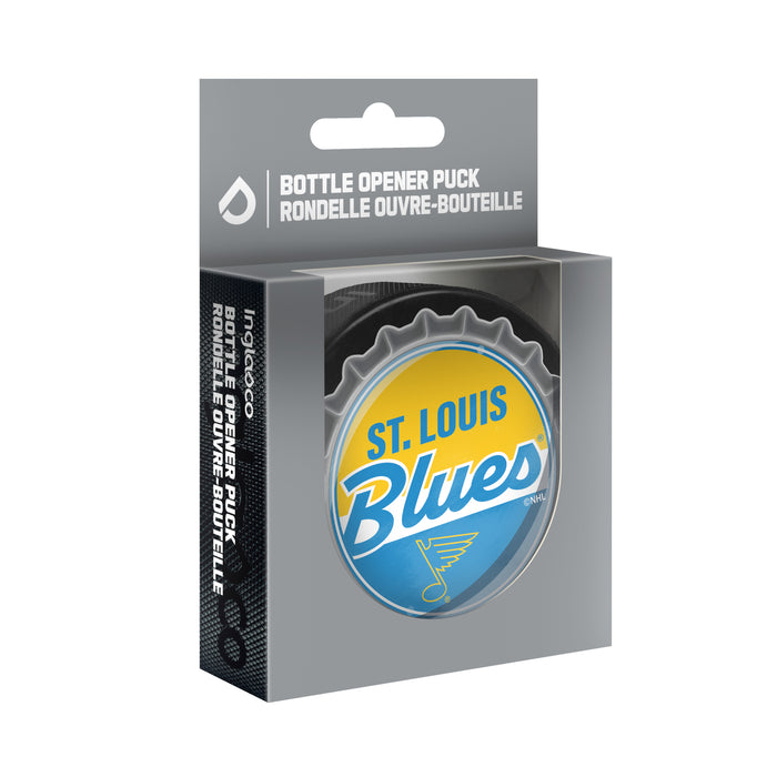NHL Bottle Opener Souvenir Puck St.Louis Blues