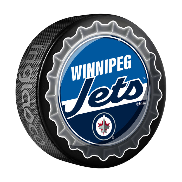 NHL Bottle Opener Souvenir Puck Winnipeg Jets