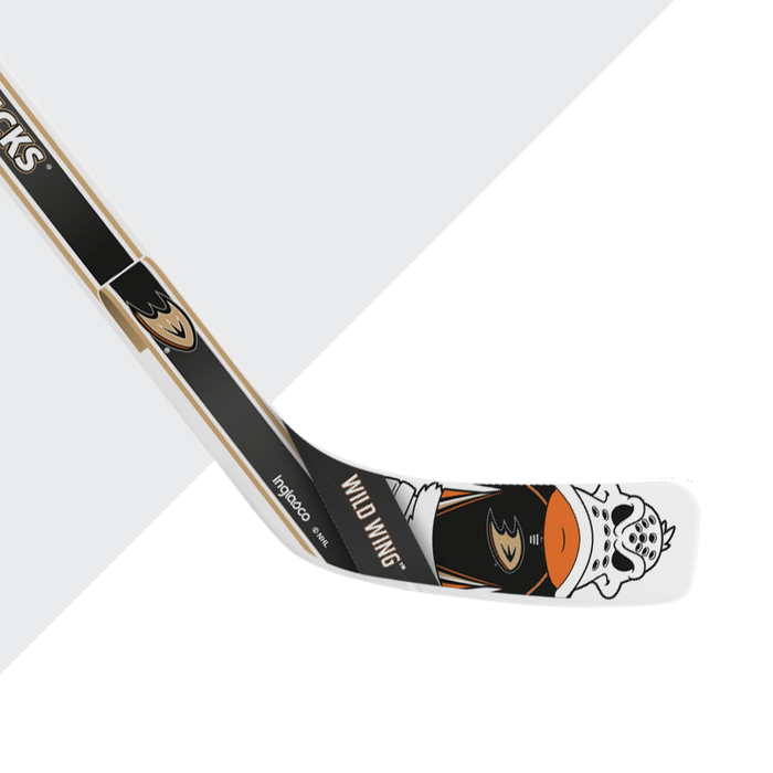 Mini bâton de joueur en plastique blanc de mascotte de canards d'Anaheim de la LNH