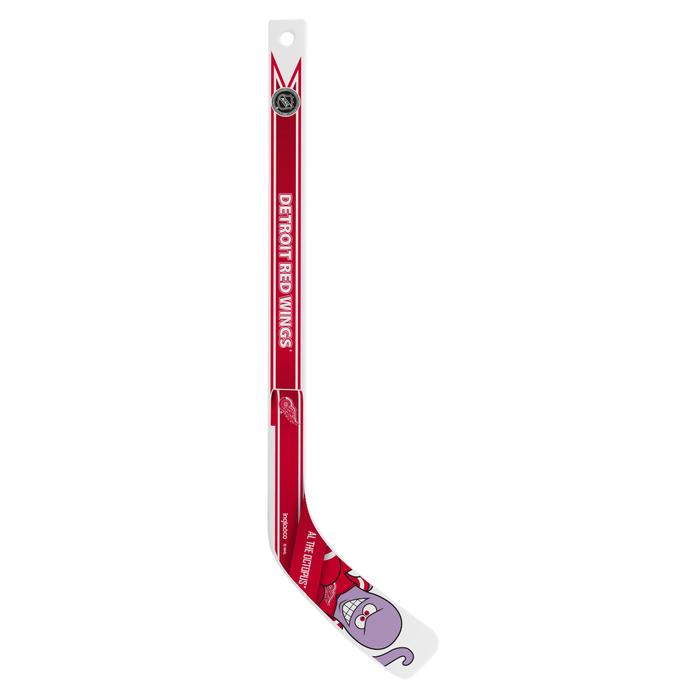 NHL Detroit Red Wings Mascot White Plastic Player Mini Stick
