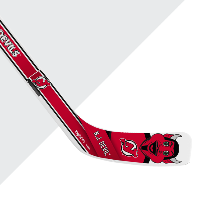 Mini bâton de joueur en plastique blanc de mascotte de diables de New Jersey de NHL