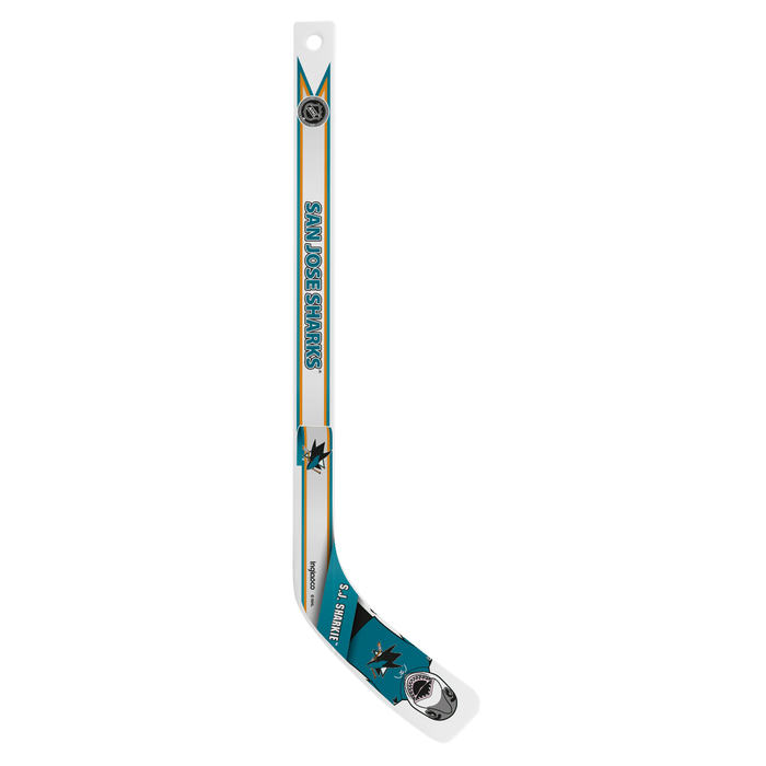 NHL San Jose Sharks Mascot White Plastic Player Mini Stick