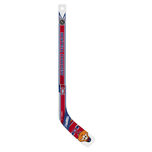 NHL Montreal Canadiens Mascot White Plastic Player Mini Stick