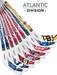 NHL Atlantic Division Player 8-Piece Mini Stick Set
