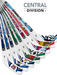 NHL Central Division Player 8-Piece Mini Stick Set
