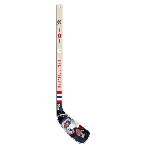 NHLAA Alumni Series Jean Beliveau Montreal Canadiens Wood Player Mini Stick