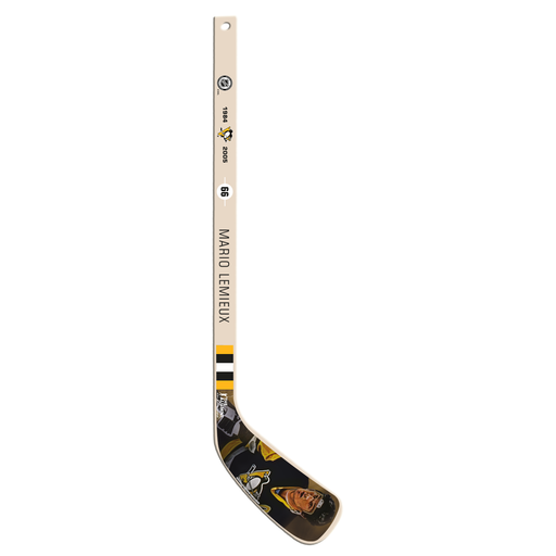 NHLAA Alumni Series Mario Lemieux Pittsburgh Penguins Wood Player Mini Stick