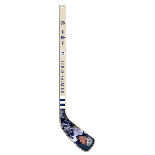 NHLAA Alumni Series Borje Salming Toronto Maple Leafs Wood Player Mini Stick