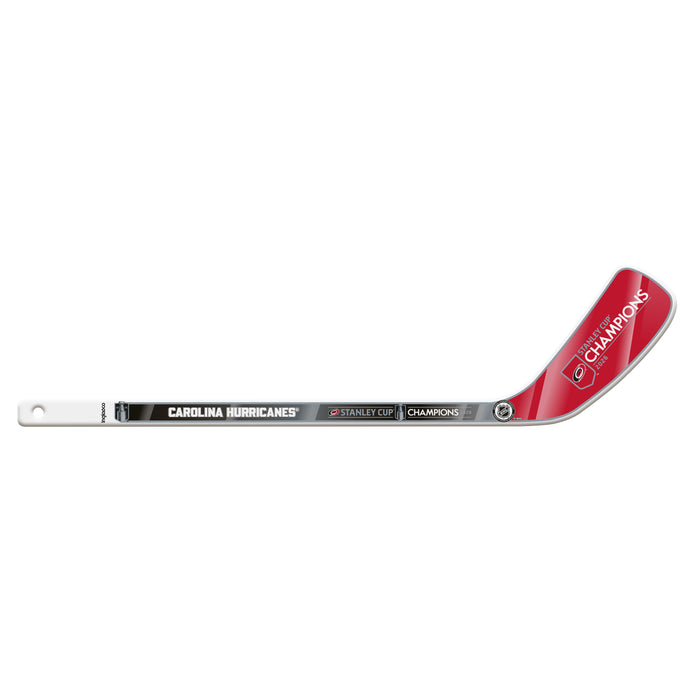 Mini-crosse blanche en bois des champions de la Coupe Stanley 2026 de la LNH - 61 cm (24") - Carolina Hurricanes