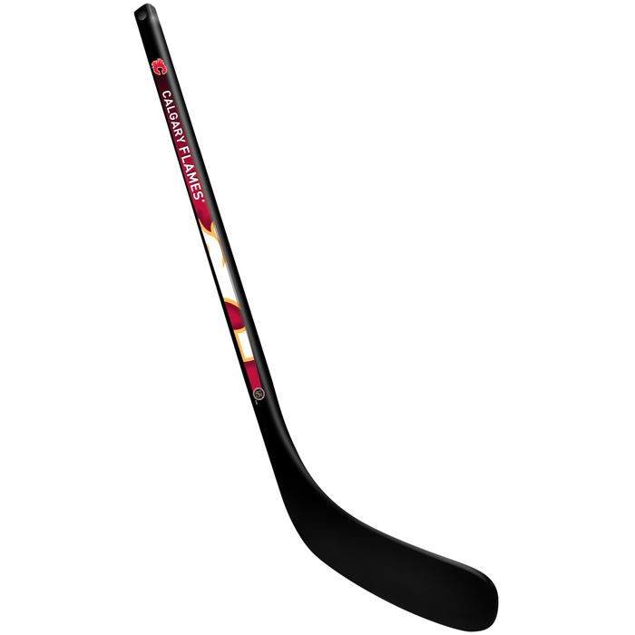 NHL Calgary Flames Mini Stick de joueur en plastique - Courbe gauche