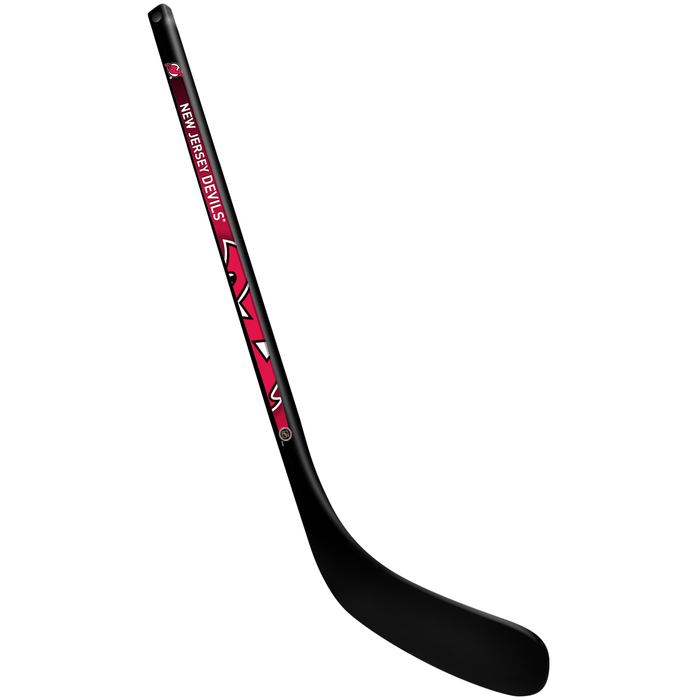 NHL New Jersey Devils Plastic Player Mini Stick- Courbe droite