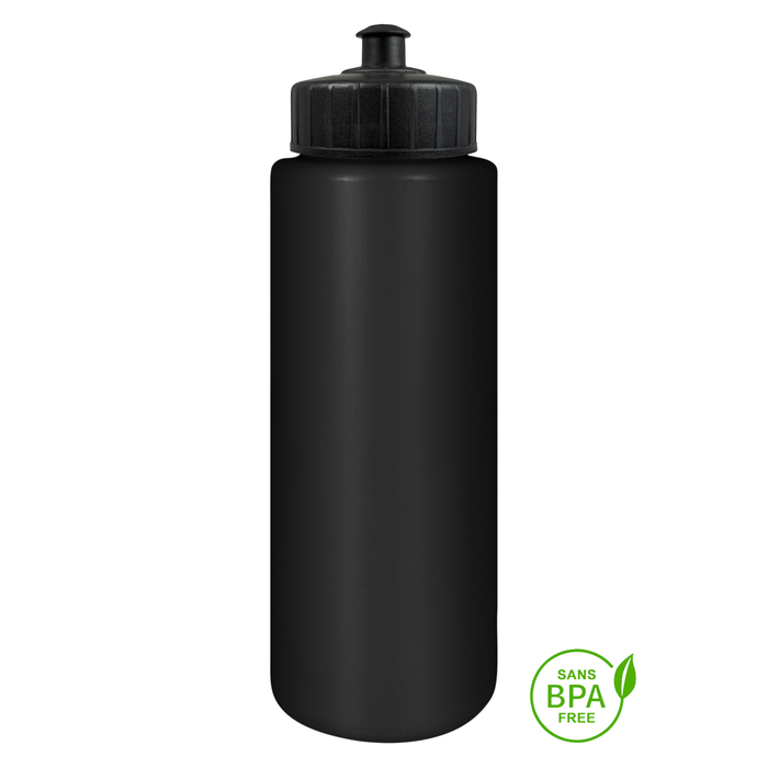 Bouteille d'eau (noir) Tallboy 1000 ml avec couvercle noir