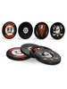 NHL Anaheim Ducks Hockey Puck Drink Coasters (4-Pack) In Cube