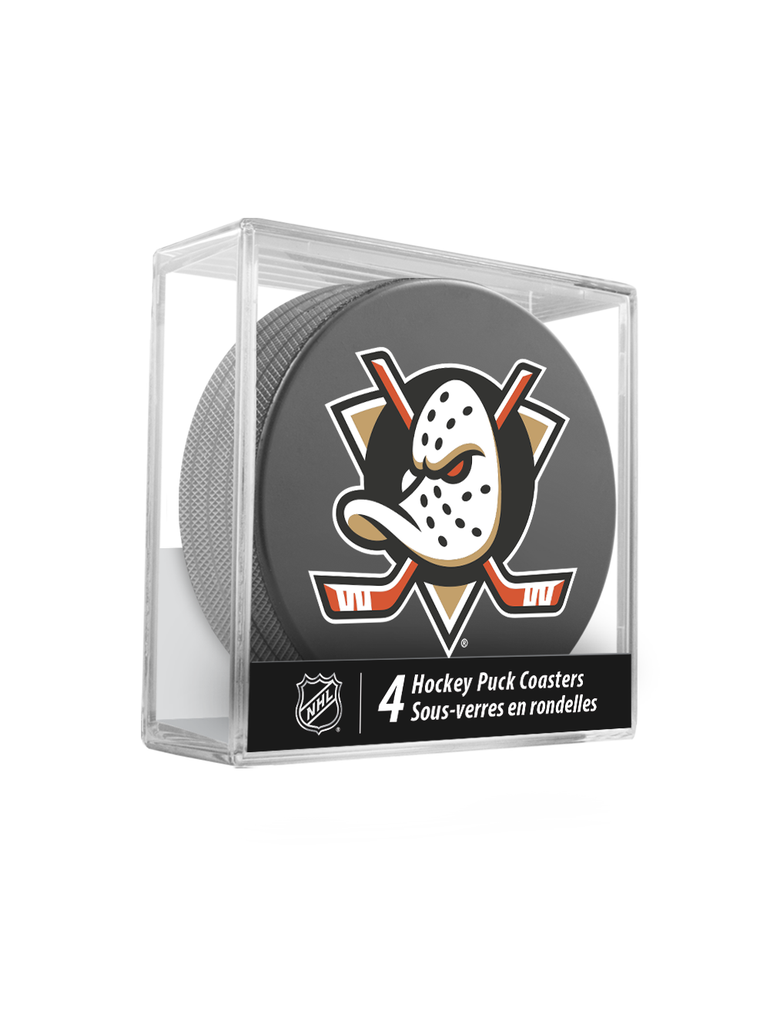 <transcy>Sous-verres NHL Anaheim Ducks Hockey Puck (paquet de 4) en cube</transcy>