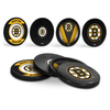 <transcy>Sous-verres NHL Boston Bruins Hockey Puck (paquet de 4) en cube</transcy>