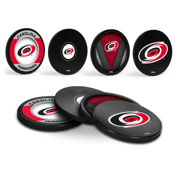 <transcy>NHL Carolina Hurricanes Hockey Puck Sous-verres (paquet de 4) en cube</transcy>