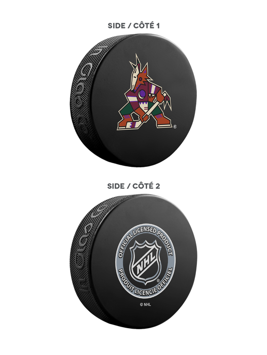 Coffret de 3 fans ultimes des Coyotes de l'Arizona de la LNH. Comprend : 1 rondelle de hockey classique officielle de la LNH, 4 sous-verres et 1 support pour appareil multimédia.
