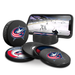 NHL Columbus Blue Jackets Ultimate Fan 3-Pack. Includes: 1 NHL Official Classic Souvenir Hockey Puck / 4 Coasters / 1 Media Device Holder