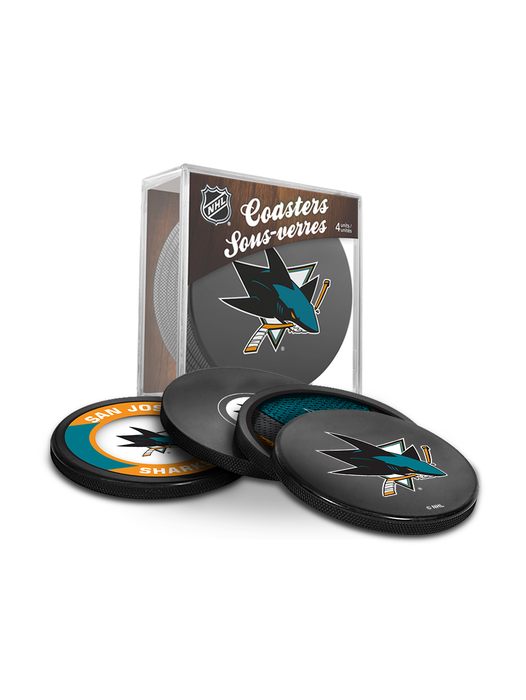 Coffret de 3 souvenirs de la LNH pour les fans des Sharks de San Jose. Comprend : 1 rondelle de hockey classique officielle de la LNH, 4 sous-verres et 1 support pour appareil multimédia.