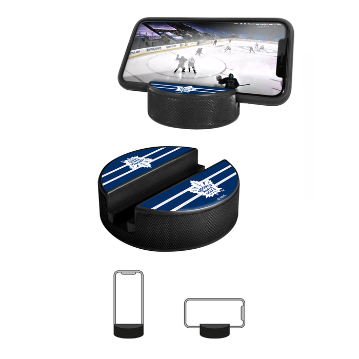 NHL Toronto Maple Leafs Ultimate Fan 3-Pack. Includes: 1 NHL Official Classic Souvenir Hockey Puck / 4 Coasters / 1 Media Device Holder