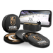 NHL Vegas Golden Knights Ultimate Fan 3-Pack. Includes: 1 NHL Official Classic Souvenir Hockey Puck / 4 Coasters / 1 Media Device Holder