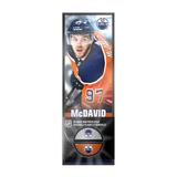 <transcy>NHLPA Connor McDavid #97 Edmonton Oilers Plaque déco et ensemble de supports de rondelle de hockey</transcy>