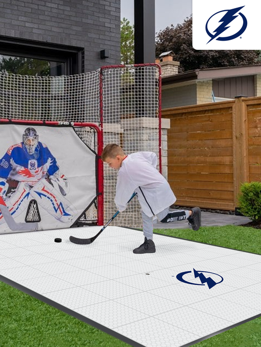 NHL Tampa Bay Lightning (standard-sized logo) Hockey Training Surface