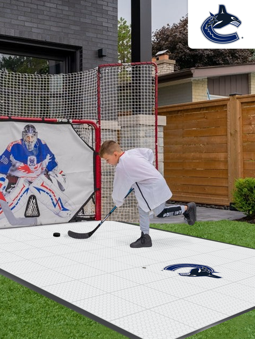 NHL Vancouver Canucks (standard-sized logo) Hockey Training Surface
