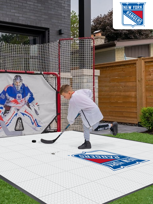 NHL New York Rangers (large-sized logo) Hockey Training Surface