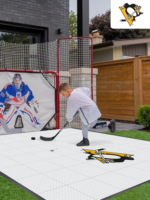 NHL Pittsburgh Penguins (large-sized logo) Hockey Training Surface