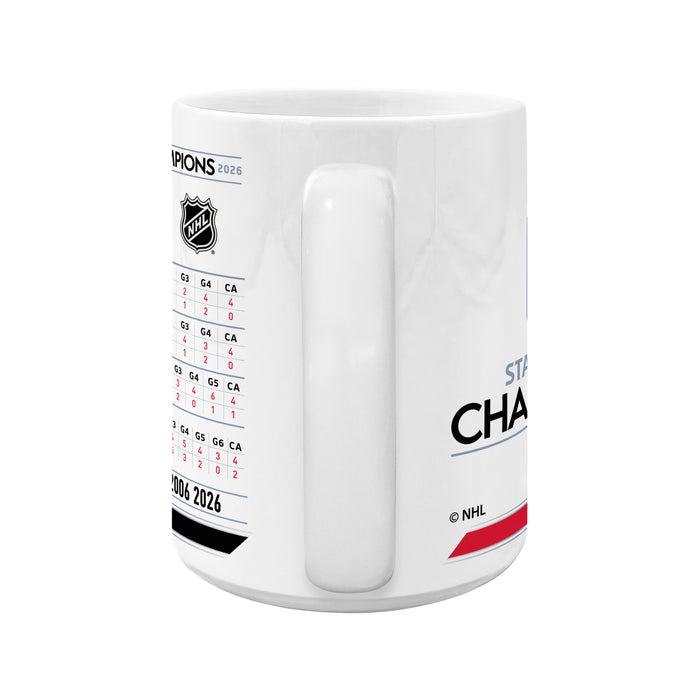 NHL Stanley Cup Champs 2026 15 Oz Sublimated Coffee Mug Stats Carolina Hurricanes