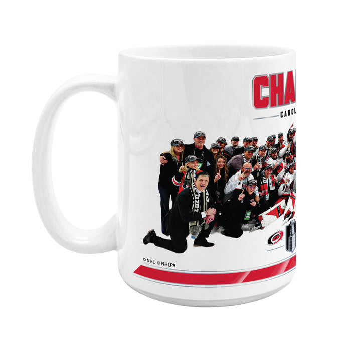 NHL Stanley Cup Champs 2026 15 Oz Sublimated Coffee Mug - Team Photo Carolina Hurricanes