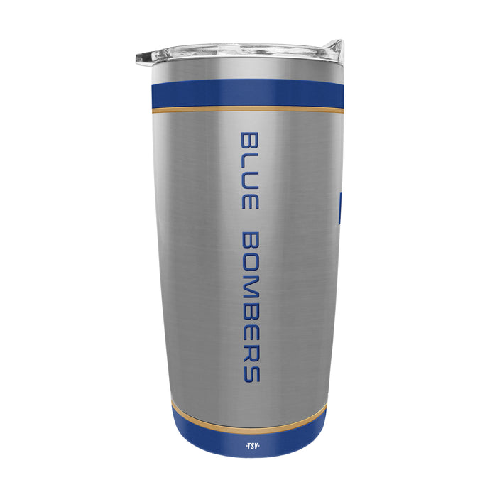 CFL Winnipeg Blue Bombers 20 Oz Stainless Steel Tumbler