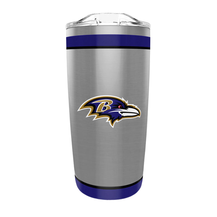 NFL Baltimore Ravens 20 Oz Stainless Steel Tumbler
