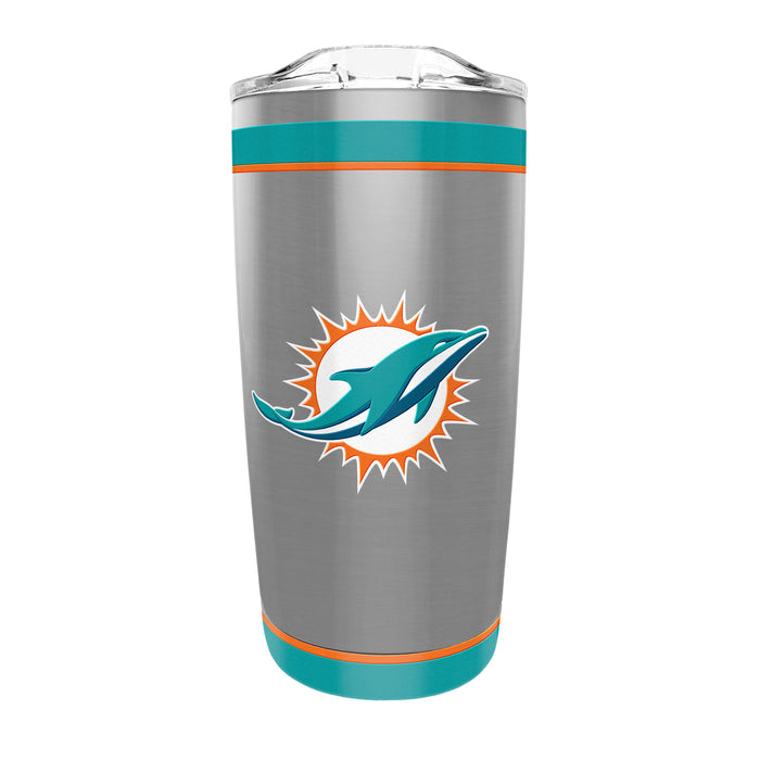 NFL Miami Dolphins 20 Oz Stainless Steel Tumbler