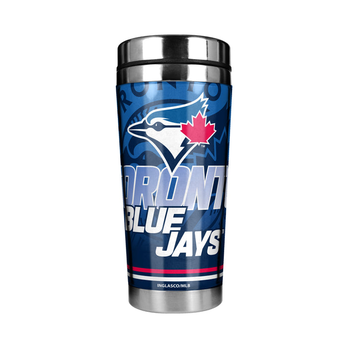 MLB Toronto Blue Jays 16 Oz Stainless Steel Tumbler Full Wrap Insert