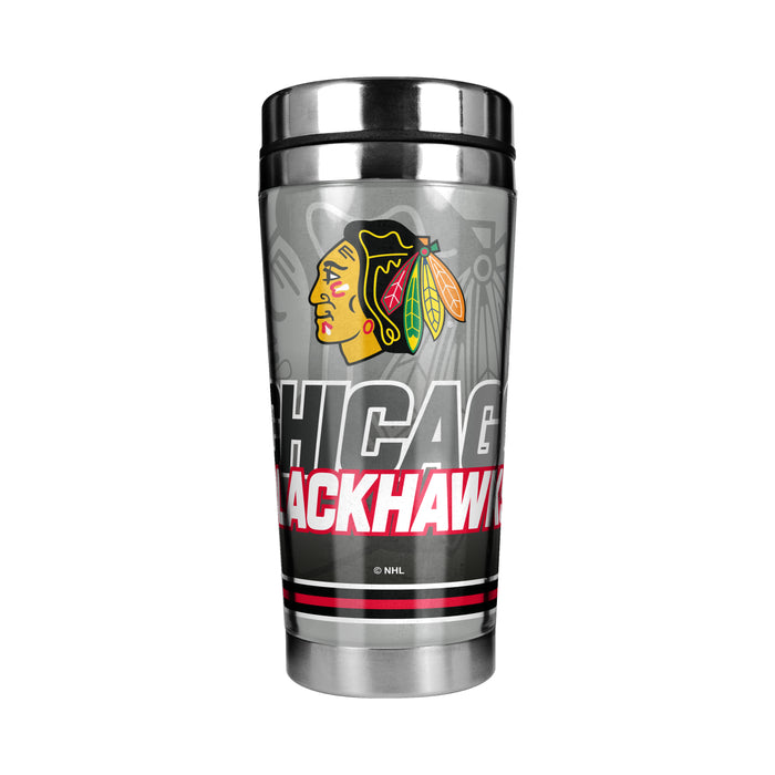 NHL Chicago Blackhawks 16 Oz Stainless Steel Tumbler Full Wrap Insert