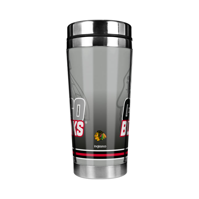 NHL Chicago Blackhawks 16 Oz Stainless Steel Tumbler Full Wrap Insert
