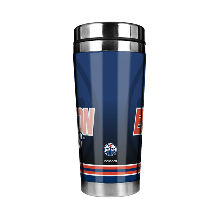 NHL Edmonton Oilers 16 Oz Stainless Steel Tumbler Full Wrap Insert