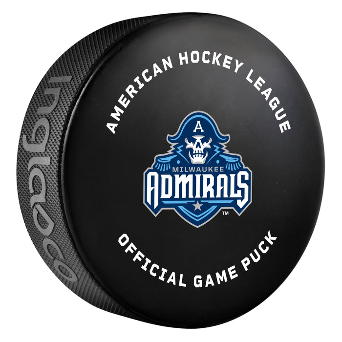 AHL Milwaukee Admirals 2026-27 Official Game Hockey Puck In Cube