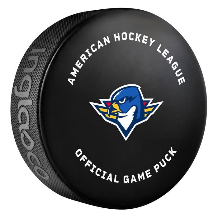 AHL Springfield Thunderbirds 2026-27 Official Game Hockey Puck In Cube